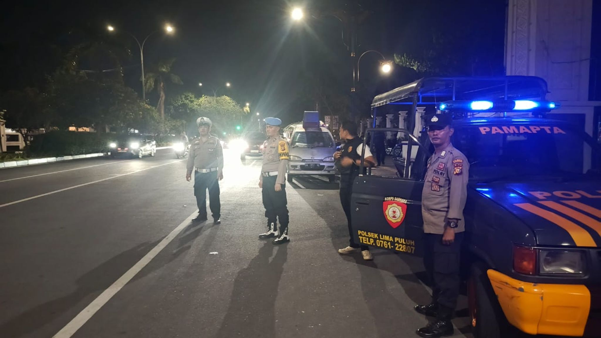 Polsek Limapuluh Laksanakan Kegiatan Rutin yang Ditingkat (KRYD) untuk Ciptakan Situasi Kamtibmas Kondusif