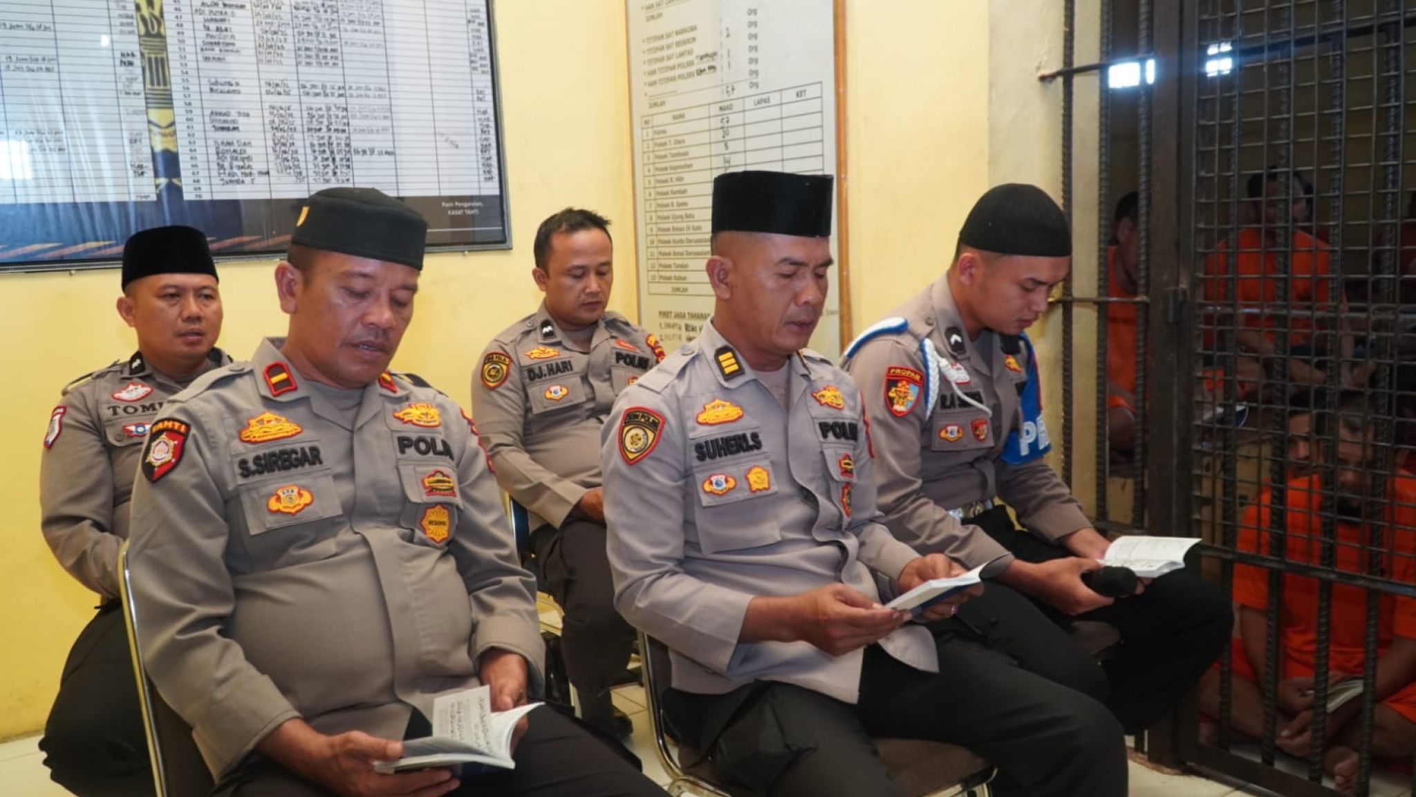 Polres Rokan Hulu Gelar Pembinaan Rohani bagi Tahanan, Dorong Kesadaran dan Keimanan