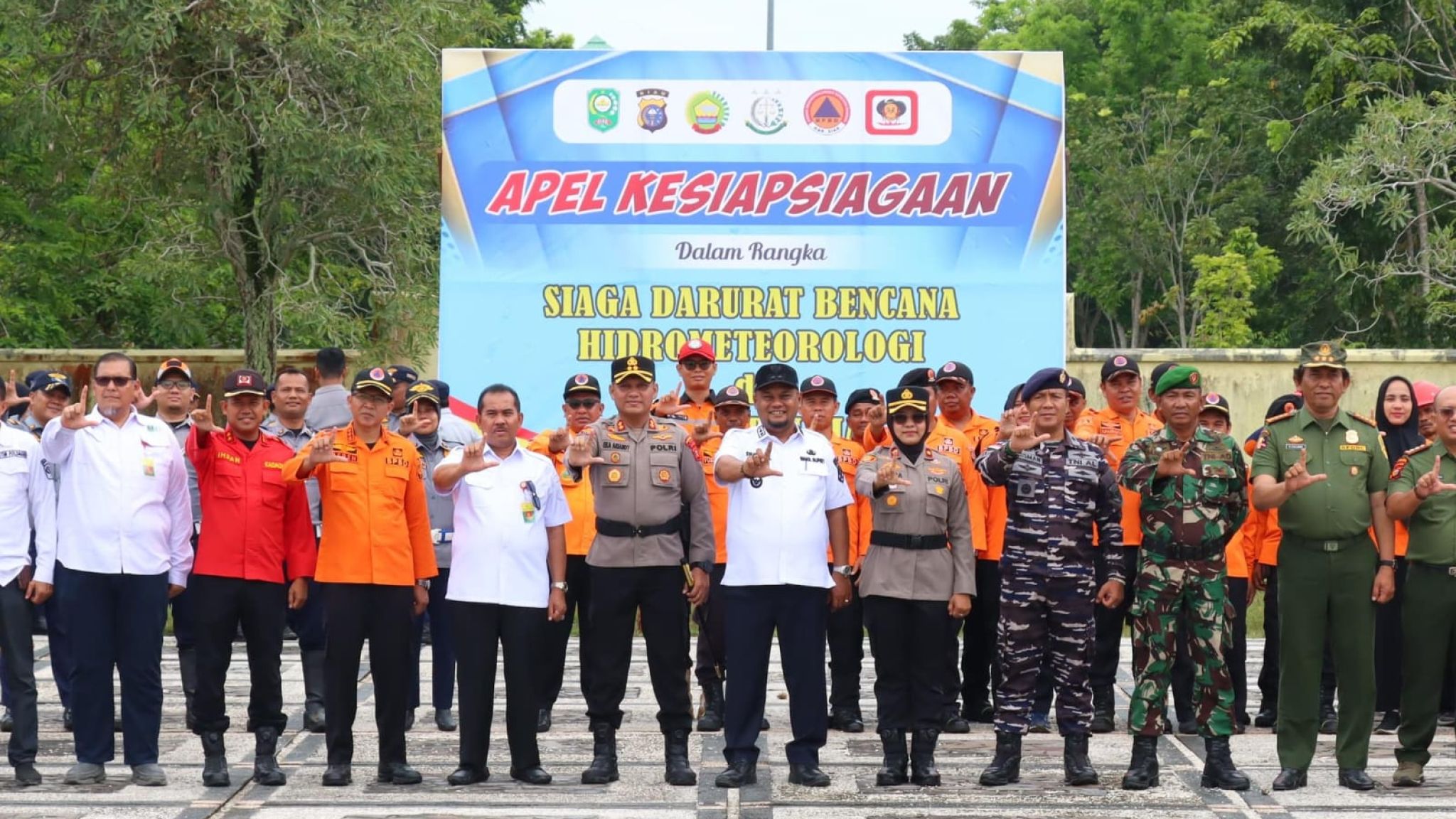 Apel Siaga Darurat Bencana Hidrometeorologi di Siak, Kapolres dan Wakil Bupati Tekankan Sinergi Lintas Sektor