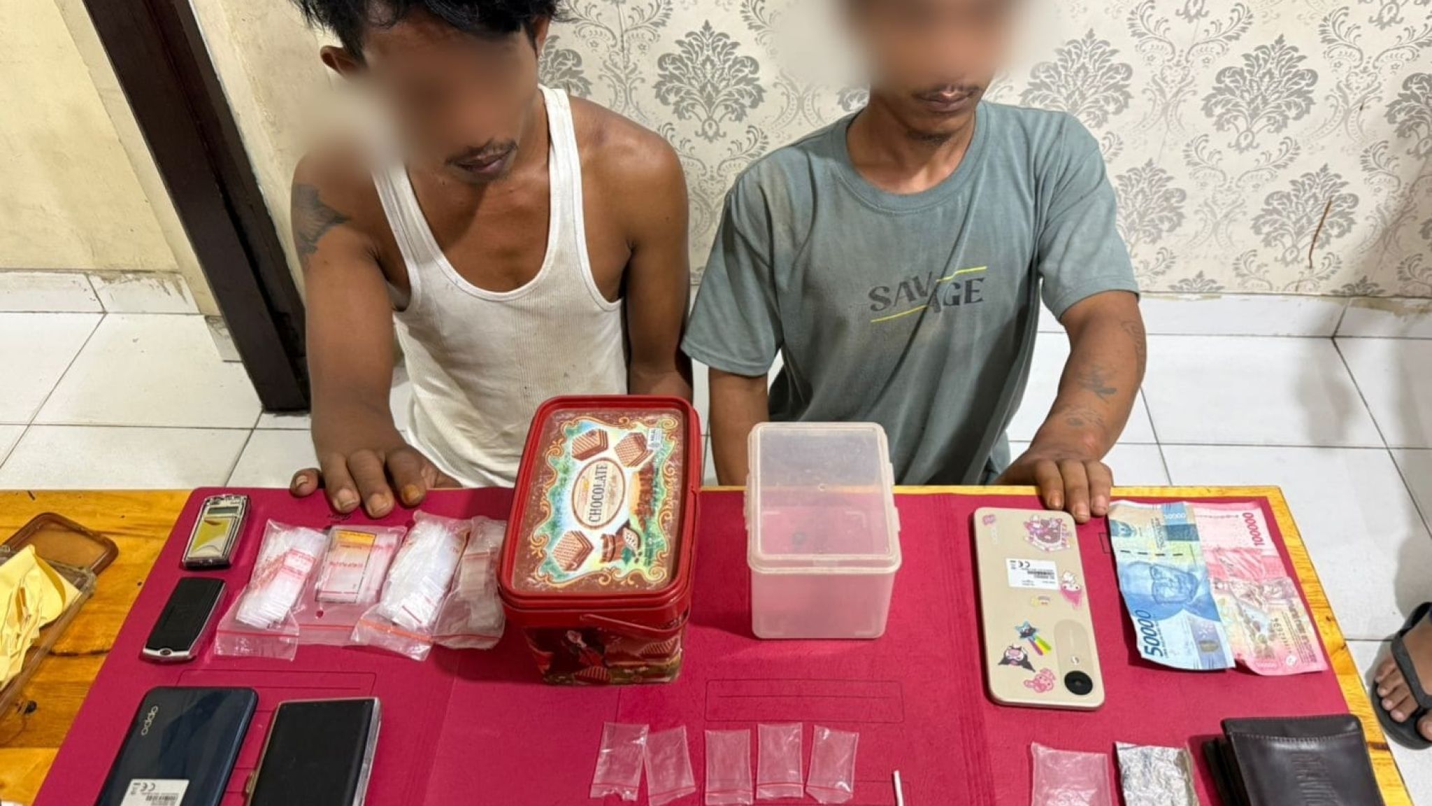 Satresnarkoba Polres Siak Gulung Bandar dan Kurir Shabu di Perbatasan Bengkalis–Siak