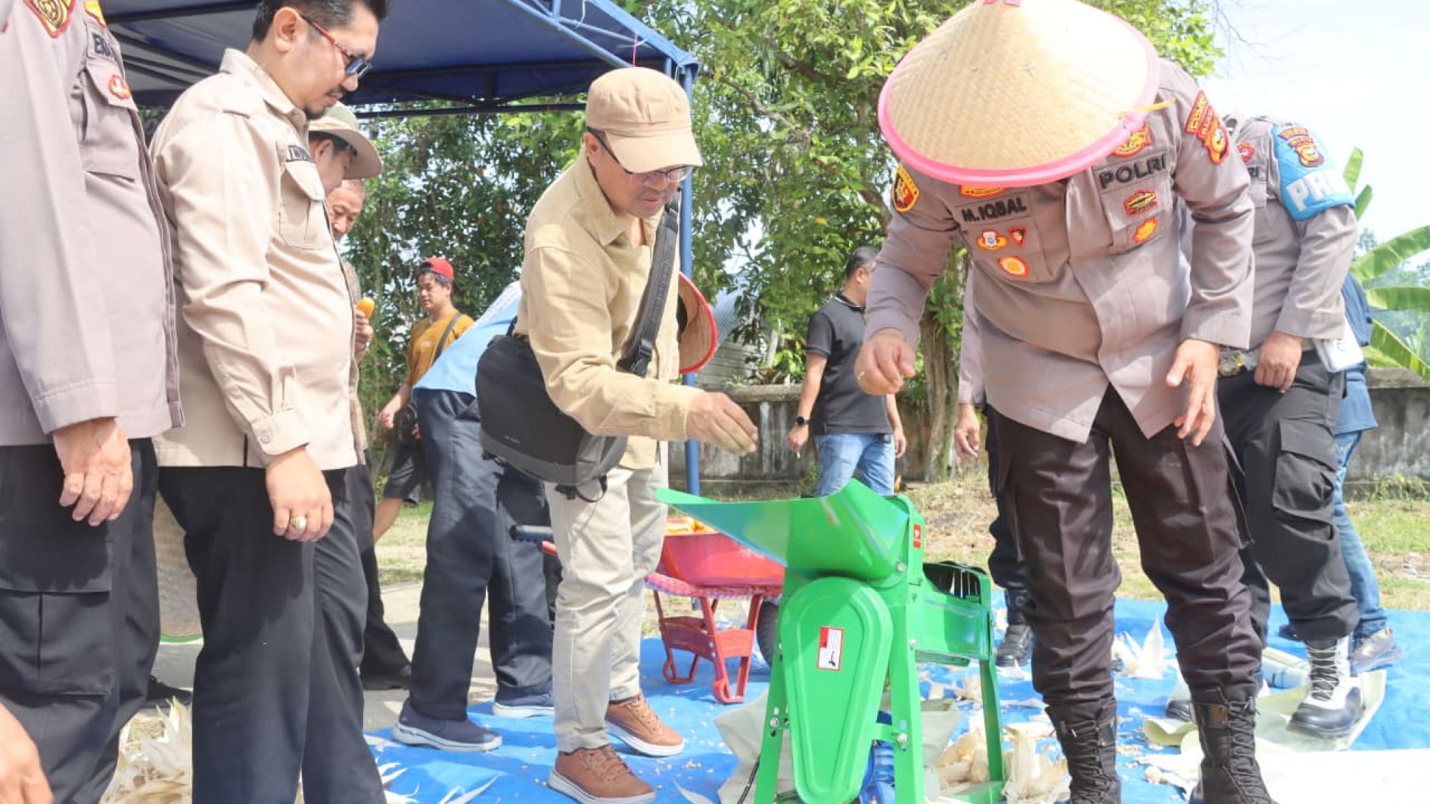 Polres Dumai Sukses Gelar Panen Jagung Pipil, Dukung Ketahanan Pangan Nasional