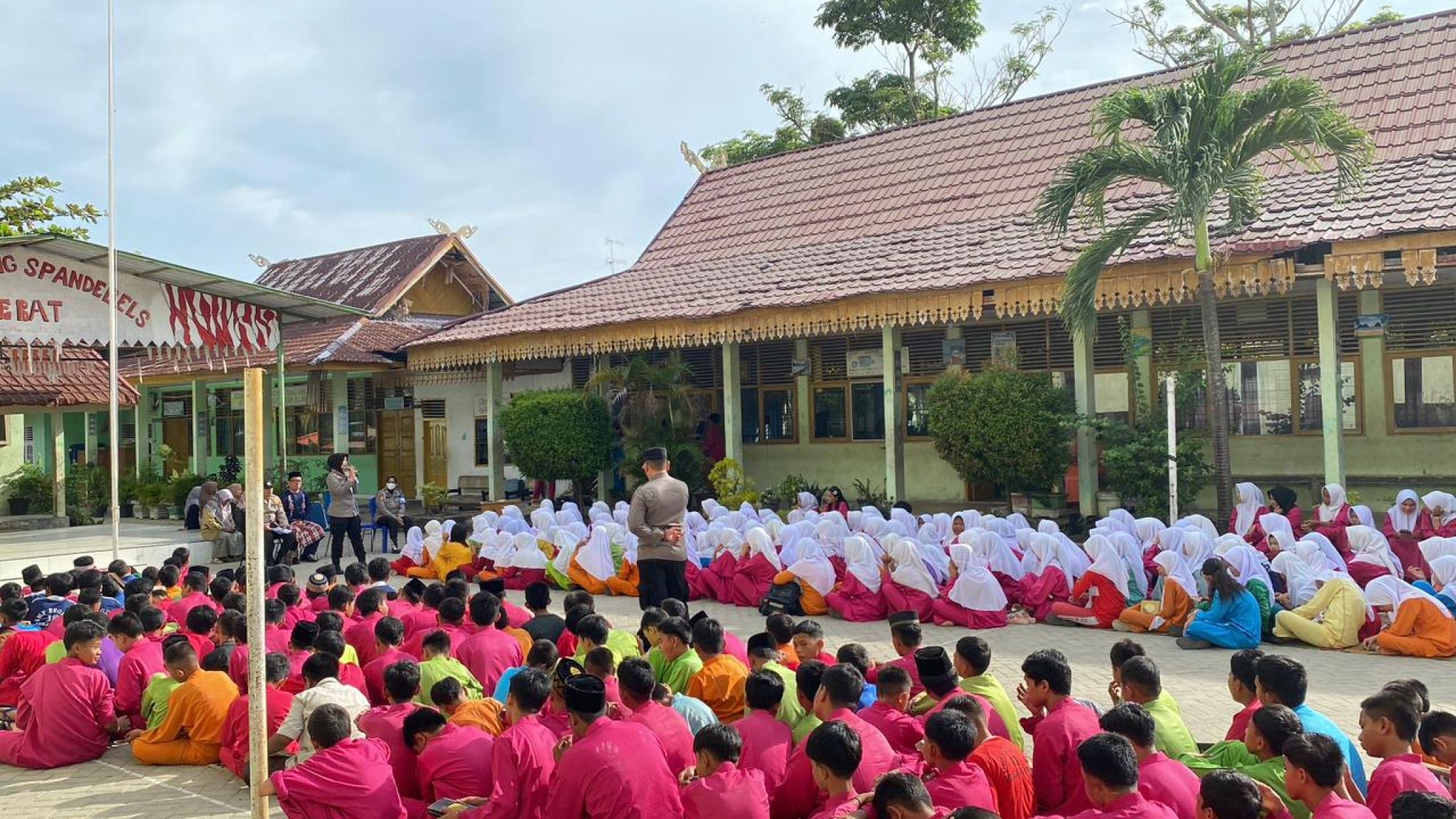 Sosialisasi Pendaftaran SMA Kemala Taruna Bhayangkara Di SMPN 18 Pekanbaru