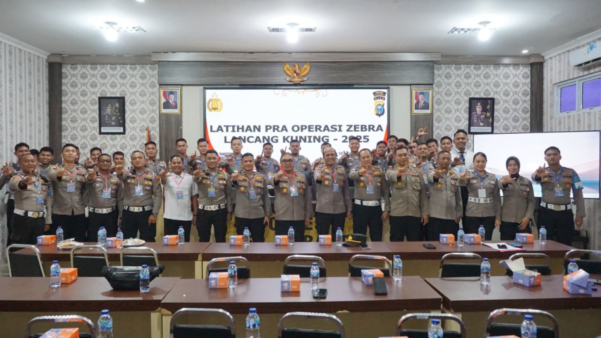 Polres Kepulauan Meranti Gelar Latihan Pra Operasi Zebra Lancang Kuning 2025