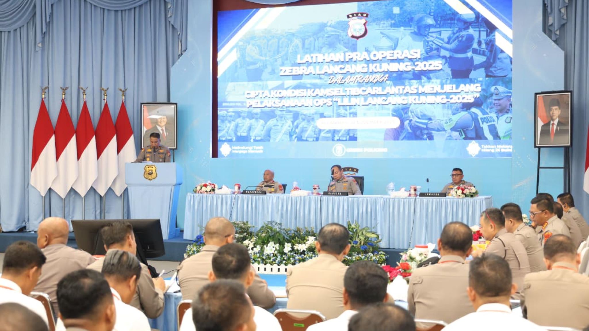 Kapolda Riau Buka Latihan Pra Operasi Zebra Lancang Kuning 2025