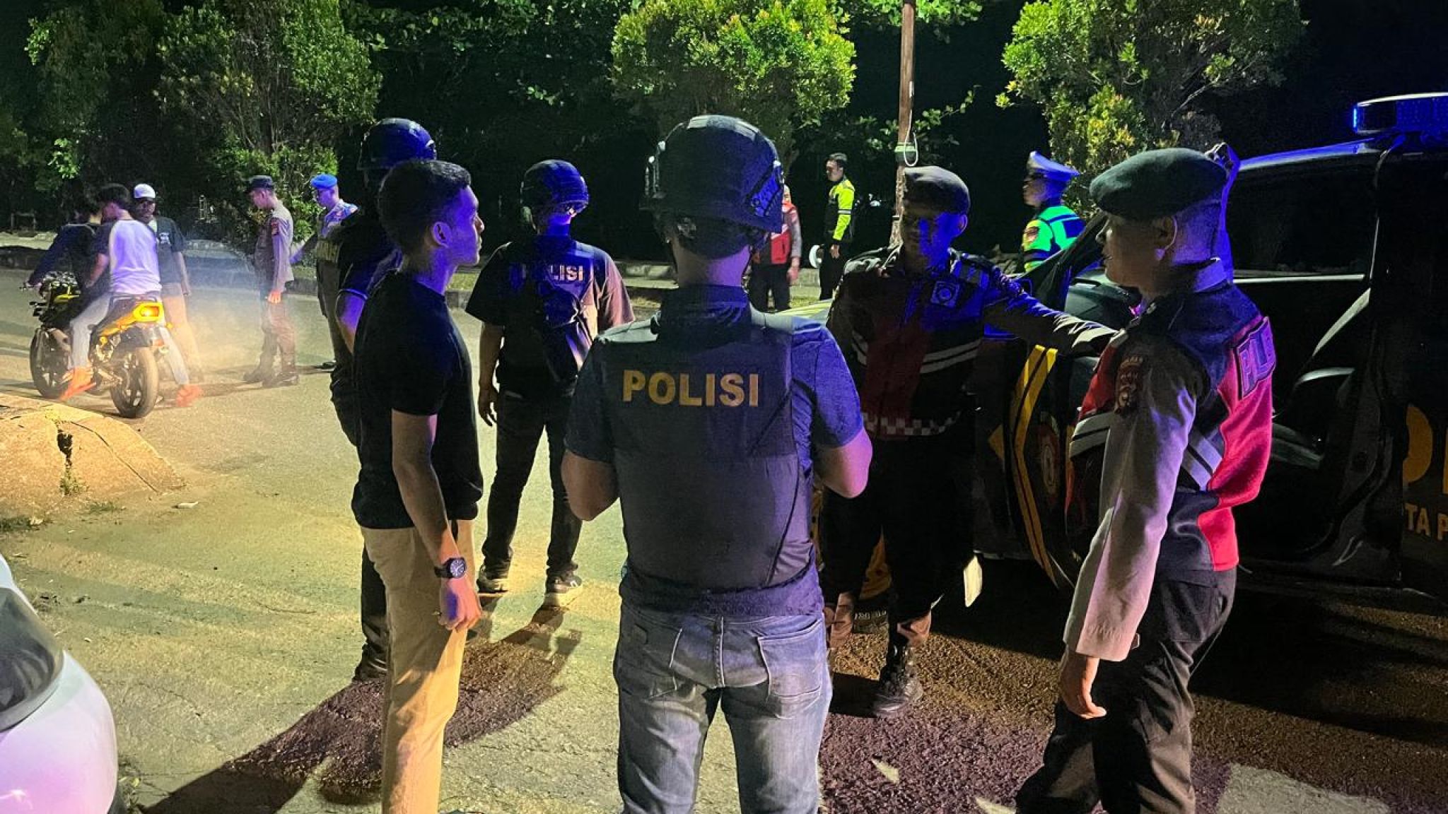 Tim RAGA Polres Kuansing Gelar Patroli Malam Ciptakan Situasi Aman dan Kondusif di Teluk Kuantan