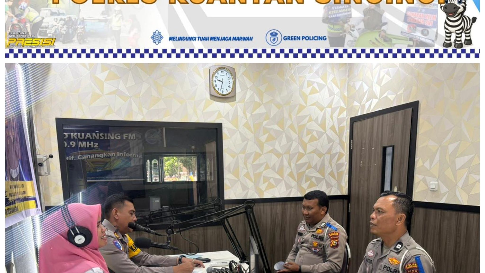 Polres Kuansing Gencarkan Edukasi Keselamatan, Kasat Lantas Sampaikan Himbauan Ops Zebra LK 2025 Lewat Radio