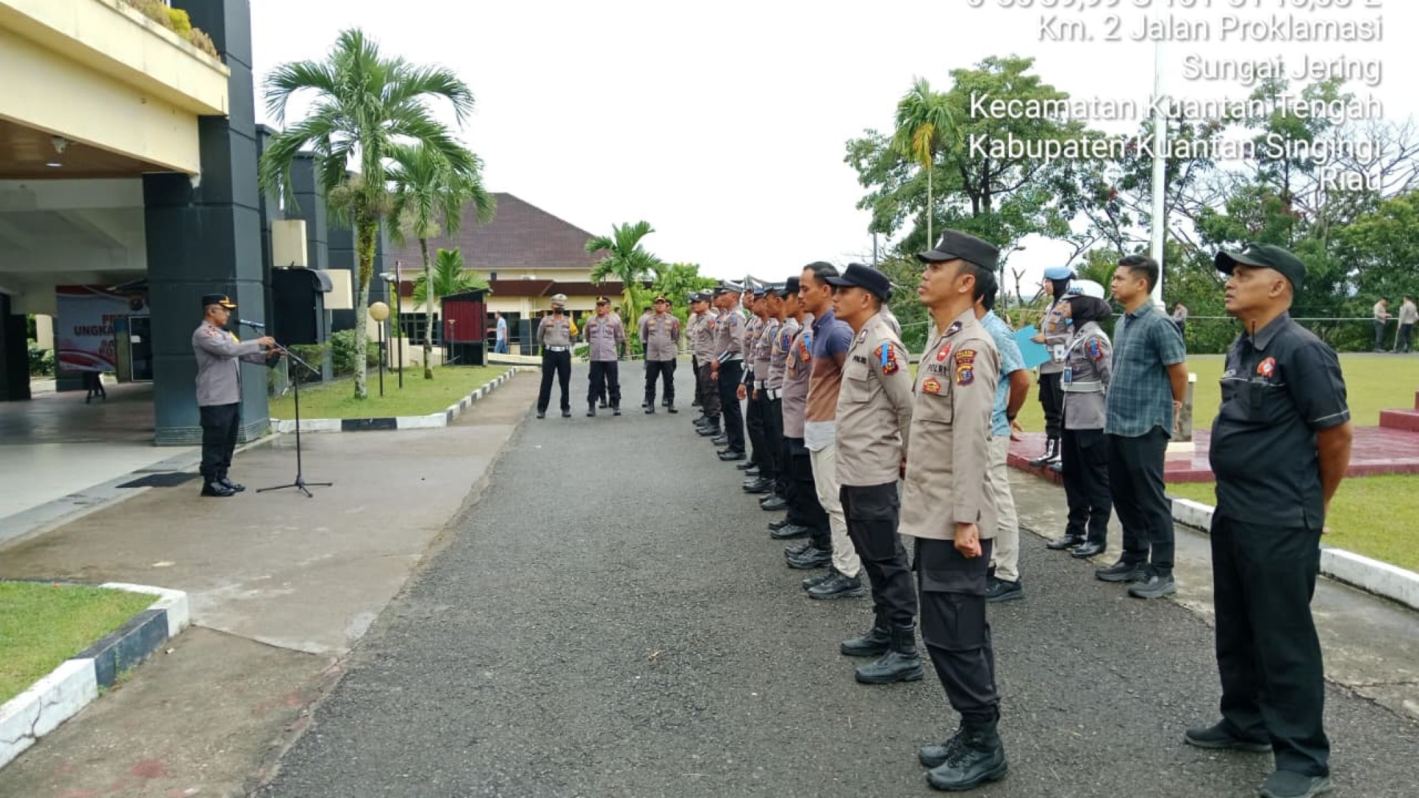 Propam Polres Kuansing Gelar Pengecekan Personel Operasi Zebra Lancang Kuning 2025