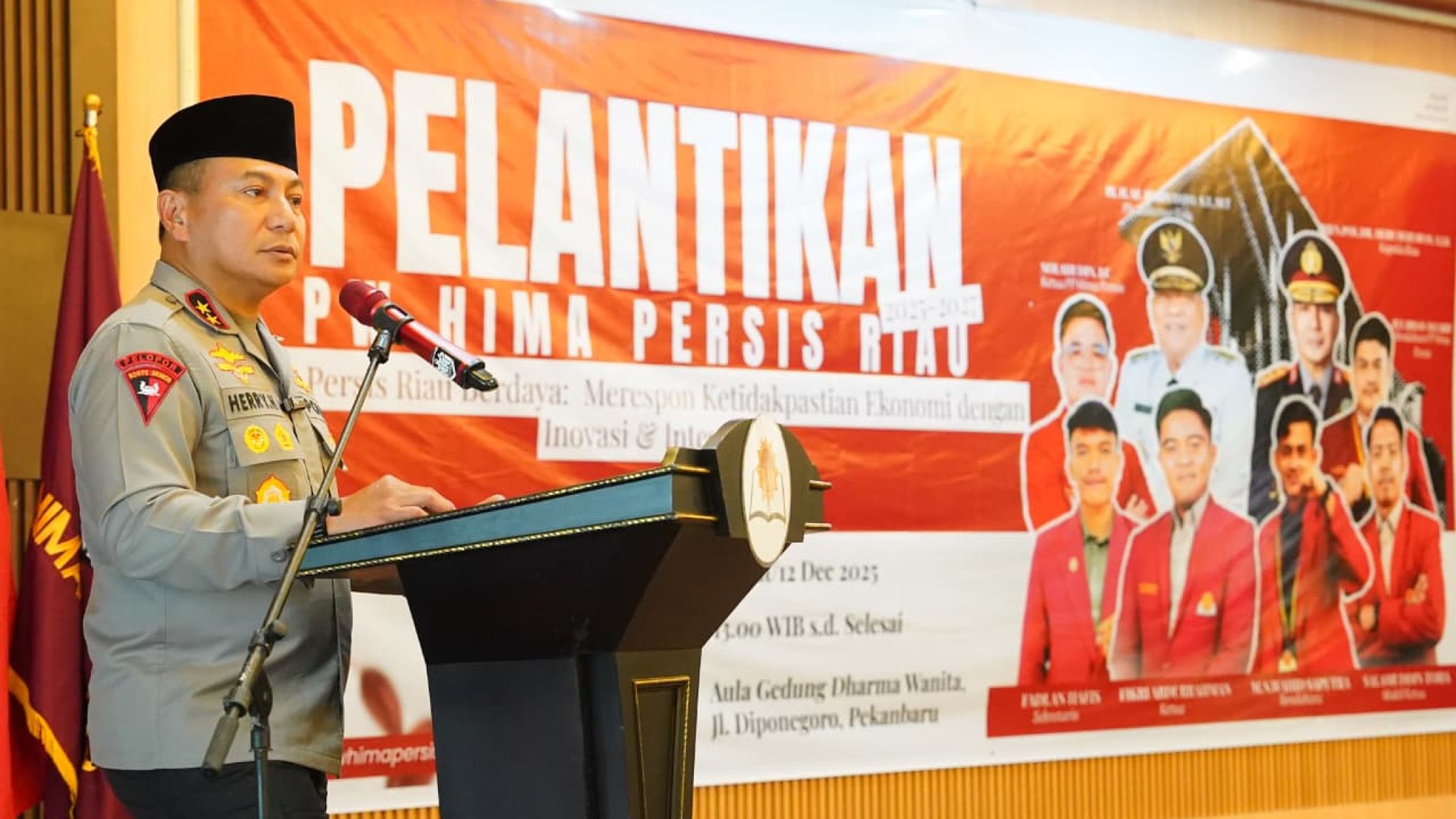 Kapolda Riau Hadiri Pelantikan PW HIMA PERSIS Riau Masa Jihad 2025–2027