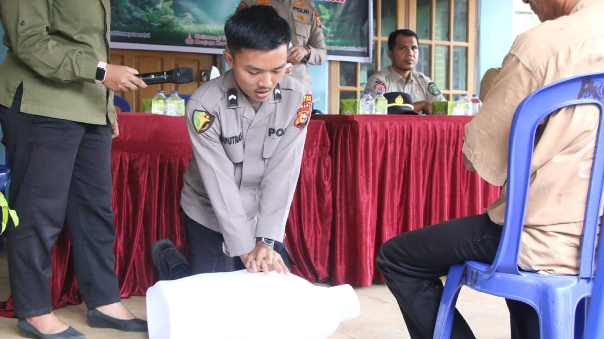 Antisipasi banjir, Polres Rohul Gandeng BPBD Beri Edukasi Terkait Banjir