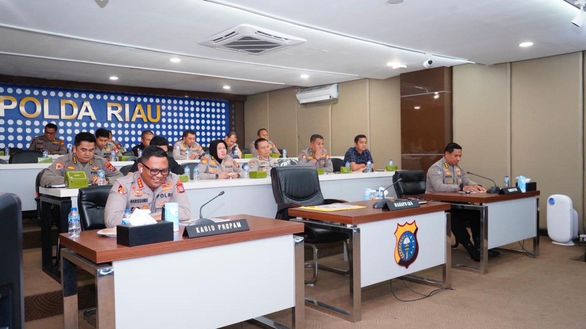 Anev Mingguan Quick Wins Presisi, Polda Riau Bahas Kesiapan Pengamanan Nataru