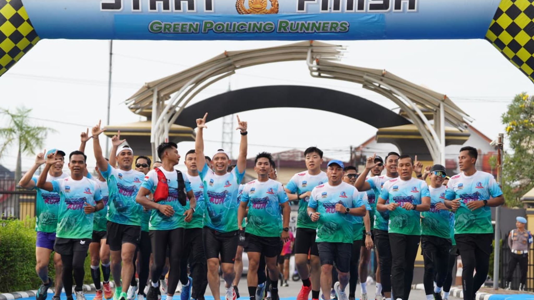 Polda Riau Gelar Marine Police Fun Run, Lari untuk Menjaga Alam dan Lautan
