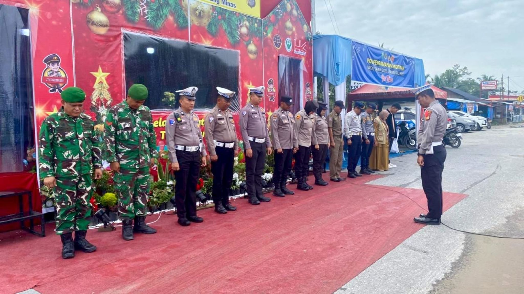 Hari Ke - 9 Operasi Lilin 2025 Polres Siak Intensifkan Pengaturan Lalin di Exit Tol Minas